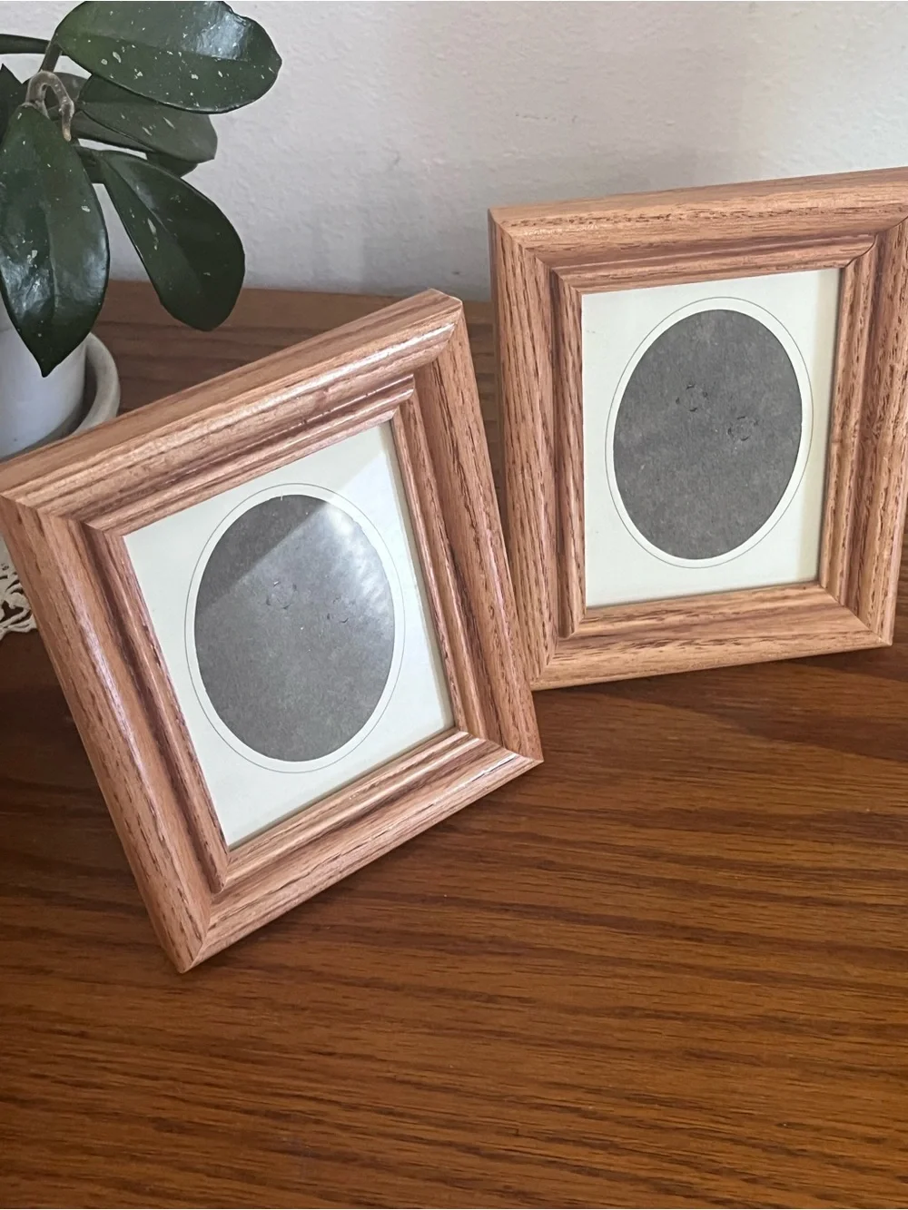 Classic Wood Photo Frame Set - Natural Brown